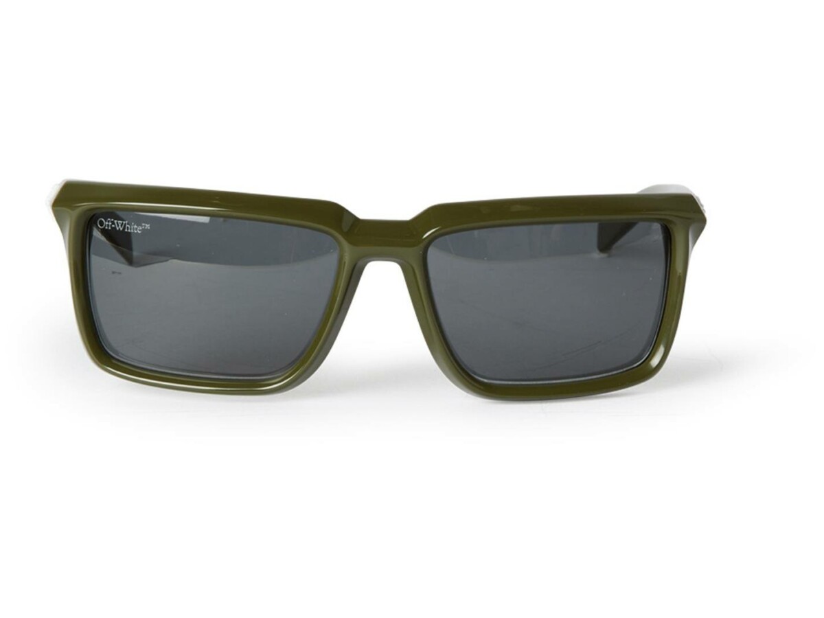 サングラス Off-White Off-White - PORTLAND SUNGLASSES GREEN DARK GREY Off White Sunglasses PORTLAND SUNGLASSES green