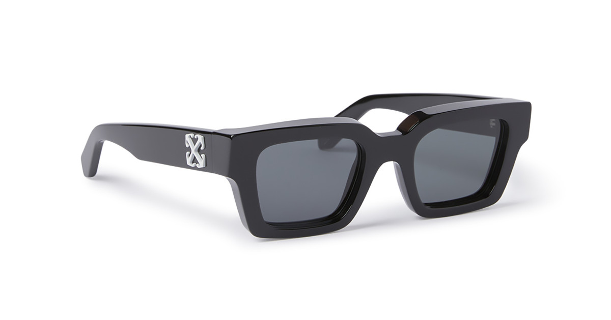 【送料&関税込】Off-White Virgil L Sunglasses - Unisex Off White Virgil OERI008 1007 50mm Sunglasses - Black Frame