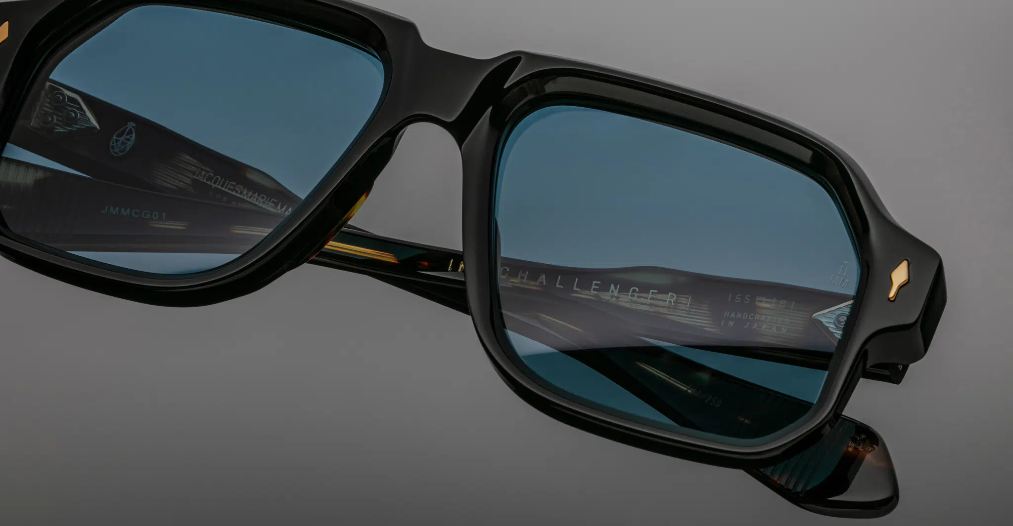 Jacques Marie Mage Challenger Sunglass in Noir JMMCG-01