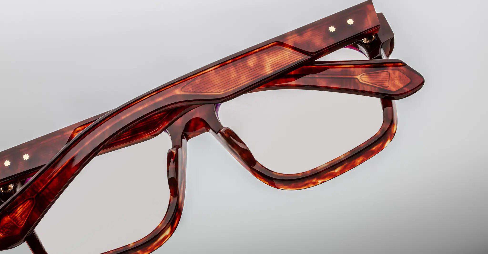 Jacques Marie Mage Lucknow Optical Frame in Breccia Back Detail Jacques Marie Mage Lucknow Optical Frame in Breccia JMMLWRX-7U