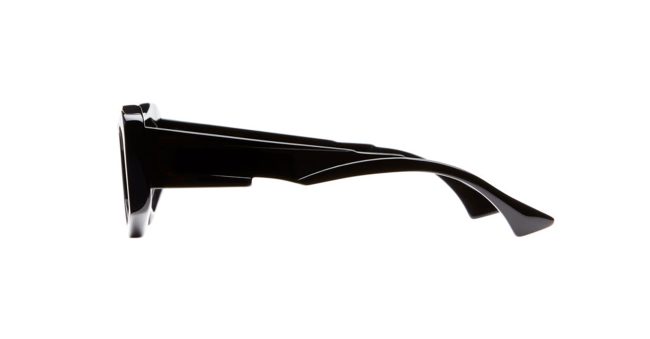 Kuboraum Black Shine Sunglasses Side View