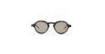 Thom Browne 926 round sunglasses with dark lenses and a tortoiseshell-patterned frame, shown on a plain white background.