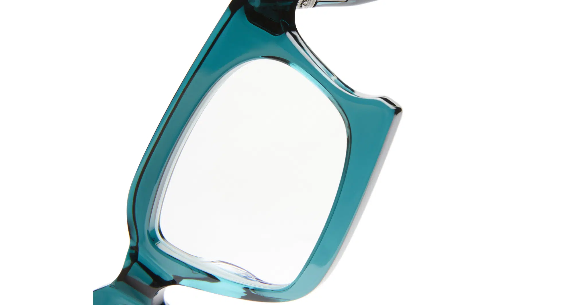 Kuboraum D73 Optical Frame in Color FO Dark Green Lens Detail