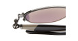 Kuboraum J71 Sunglass in Color RH Gunmetal Temple Detail