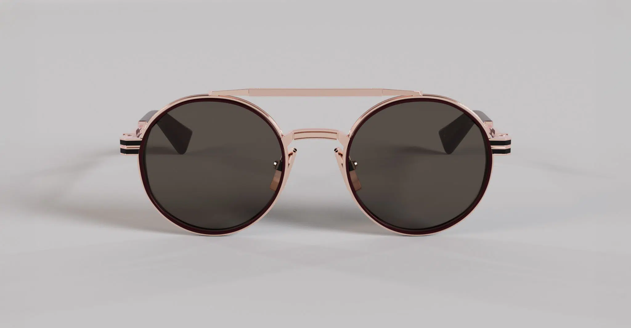 Masunaga Master of Craft 003 Sunglass in Color A Rose Gold