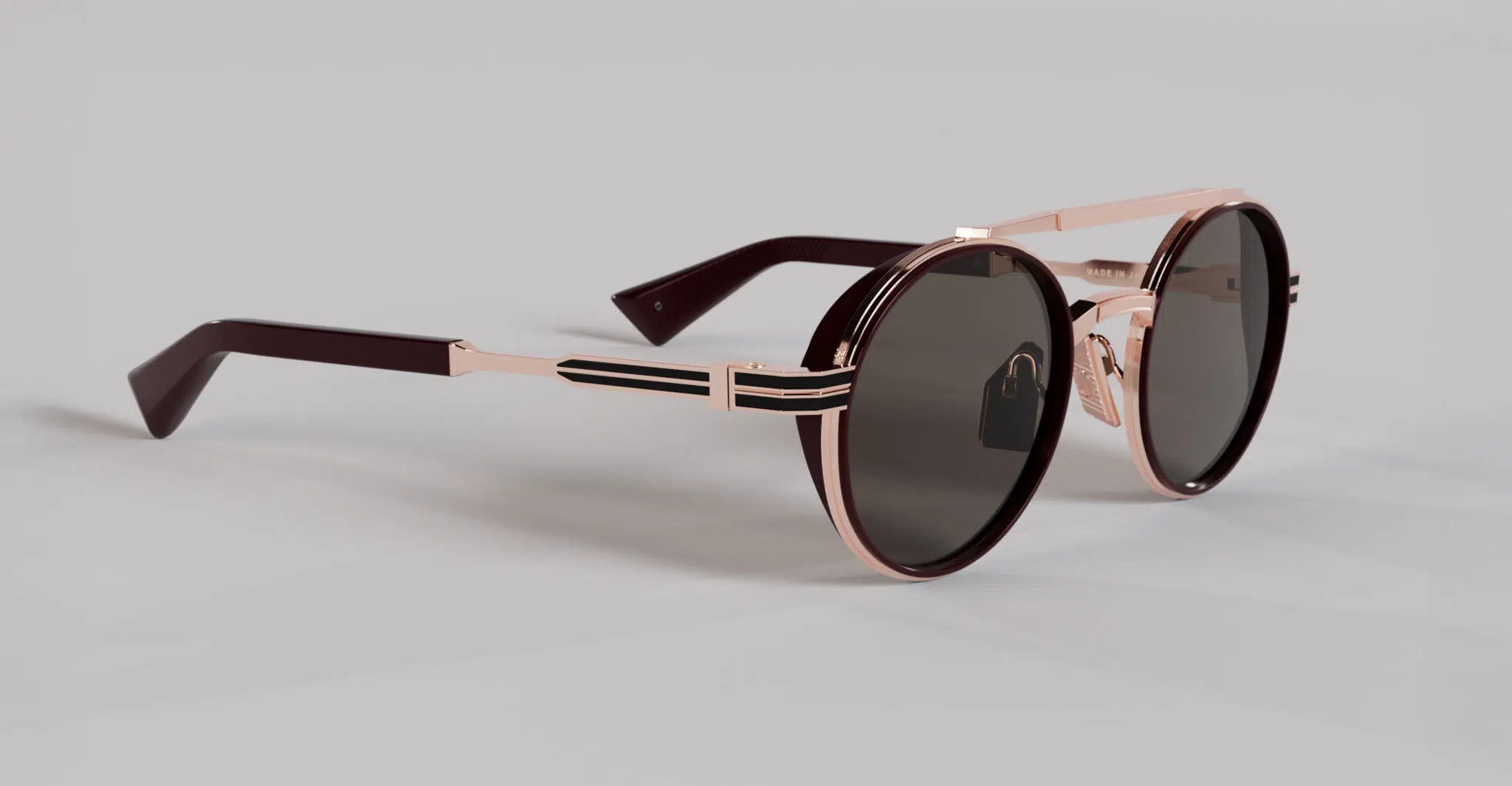 Masunaga Master of Craft 003 Sunglass in Color A Rose Gold
