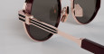 Masunaga Master of Craft 003 Sunglass in Color A Rose Gold