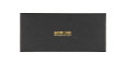 A closed black rectangular box with gold text in the center that reads “Native Sons x Casinola ‘The E’s’” against a white background.