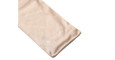 A beige suede cleaning cloth for the Native Sons x Casinola "The E's," subtly embossed in white in the lower corner, set against a white background.
