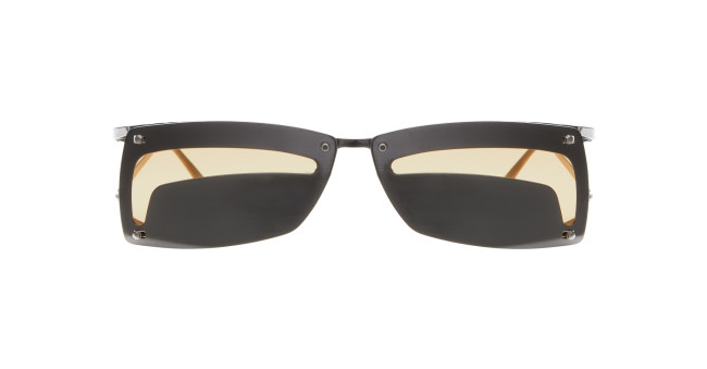 The Kuboraum I50 is a pair of rectangular sunglasses featuring dark brown frames and light brown lenses, displayed from the front on a white background.